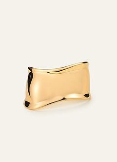 front Pulsera tipo brazalete de metal fundido