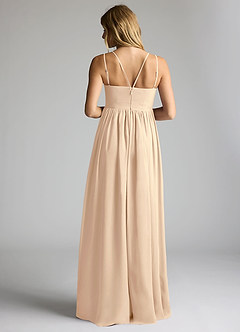 Azazie Emree Maternity Bridesmaid Dresses A-Line Chiffon Floor-Length Dress image4