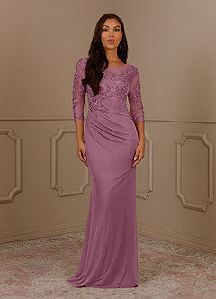 Azazie Fatemah vestidos de madre de la novia Vestido de Malva Vintage de Encaje de Sirena image1