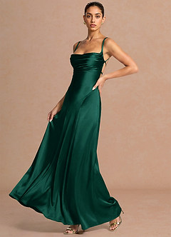Robe Maxi Vert Chasseur Muirgen image4