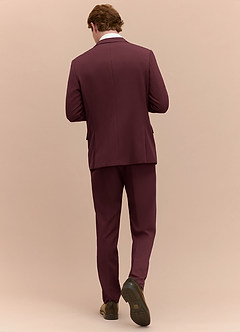 front James Cabernet Structured Stretch Suit