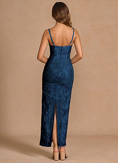 Vestido Azul Marino Oscuro Largo Odette image2