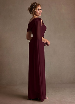 Azazie Bassi Suknie dla Matki Panny Młodej Syrena Zza ramienia Siatka Długość podłogi Sukienka image4