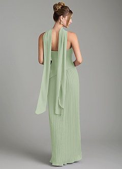 Azazie Tierney Bridesmaid Dresses Dusty Sage A-Line Strapless Chiffon Convertible Dress image10