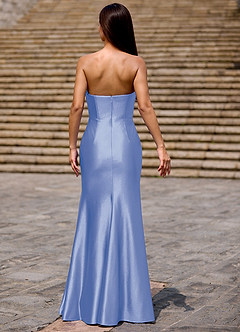 Prism Light Blue Corset Prom Dress image2