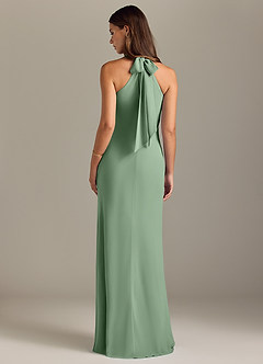 Azazie Doretta Bridesmaid Dresses Matcha Mermaid Pleated Chiffon Dress image8