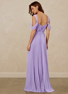 Christian Siriano Bridal for Azazie 1013 Bridesmaid Dresses Lilac A-Line Off the Shoulder Chiffon Dress image4