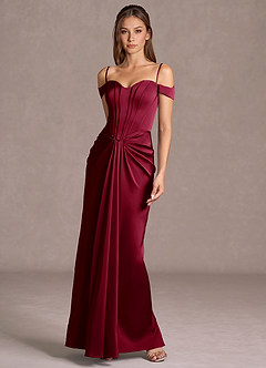 Lorelei Merlot Maxi Dress image3