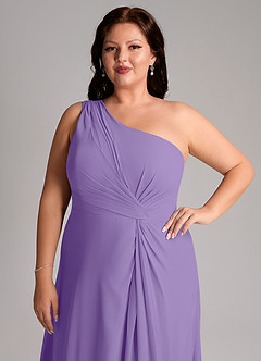 Azazie Brooke Jurken voor bruidsmeisjes Jurk van Chiffon met A-Lijn One-Shoulder Tahiti image13