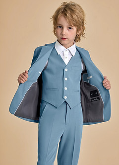 front Oliver Garçons Bleu Clair Costume 3 pièces