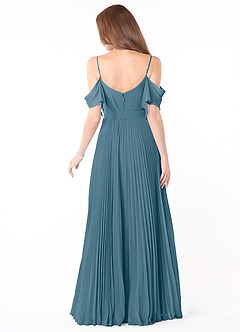 Azazie Lyney Bridesmaid Dresses Bermuda A-Line Off the Shoulder Chiffon Dress image2