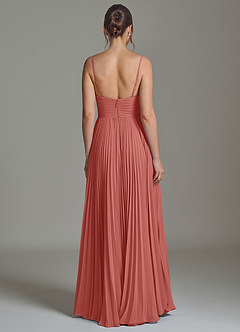 Azazie Catie Brautjungfernkleider A-Linie Herzausschnitt Chiffon Kleid Antike Rose image6