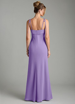 Azazie Ellia Bridesmaid Dresses Tahiti Sheath Bow Chiffon Dress image5