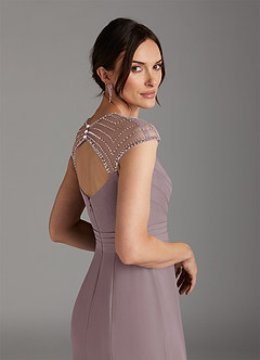 Azazie Blanchett Final Sale Dusk Mermaid Sequins Chiffon Dress image6