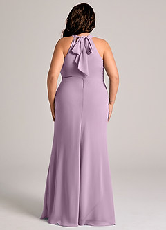 Azazie Doretta Bridesmaid Dresses Wisteria Mermaid Pleated Chiffon Dress image7