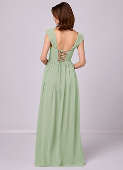 Barbie ♥ Azazie Bridesmaid Dresses A-Line Corset Chiffon Floor-Length Dress image6