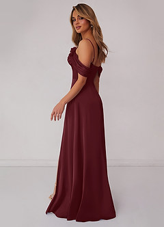 Barbie ♥ Azazie Venta Final Vestido de Barbie Pink de Satén Elástico de Corte en A Convertible con Vestidos sin tirantes image2