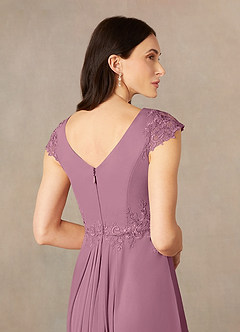 Azazie Janie Final Sale Vintage Mauve Mermaid Lace Dress image5
