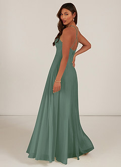 Azazie Celyn Bridesmaid Dresses A-Line Chiffon Floor-Length Dress image4
