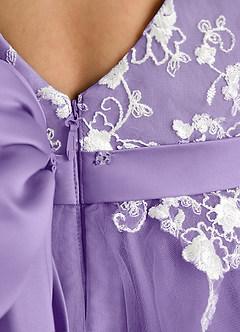 Azazie Butterfly Flower Girl Dresses Tahiti A-Line Lace Dress image5