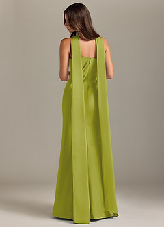 Azazie Kinsley Brautjungfernkleider Meerjungfrau-Linie Seitliche Cut-Outs Stretch-Satin Kleid Zitronengras image2