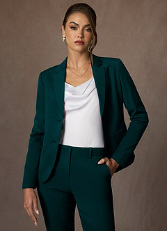 front Whitney Pino Blazer Elástico Estructurado