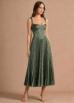 Isonelle Sage Blue Midi Dress image4