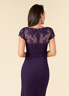 Azazie Carmen Kleider für die Brautmutter Etui Spitze Kleid Pflaume image6