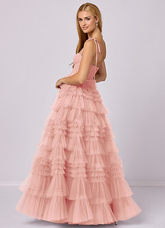 Barbie ♥ Azazie Bridesmaid Dresses Rosette A-Line Sweetheart Neckline Tulle Dress image2