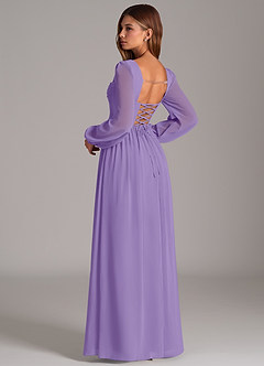 Azazie Maree Abiti da Damigella Abito A-Line in Chiffon Corsetto Tahiti image2