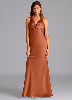 Azazie Hati Brudtärnklänningar Klä av Sjöjungfru i Stretch Satin Cederros image5