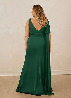 Christian Siriano Bridal for Azazie 1011 Robes de demoiselle d'honneur Robe Sirène en Satin extensible Arc Vert Foncé image19