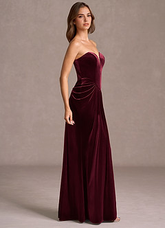 Sylvie Wine Maxi Gown image4