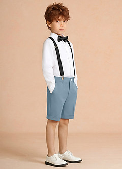 front Oliver Light Blue Boy Shorts 4-Piece Set