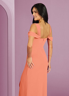 Barbie ♥ Azazie Bridesmaid Dresses Sunset A-Line Off the Shoulder Chiffon Dress image2