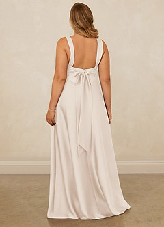 Christian Siriano Bridal for Azazie 1001 Bridesmaid Dresses White Alabaster A-Line Sweetheart Neckline Stretch Satin Dress image12