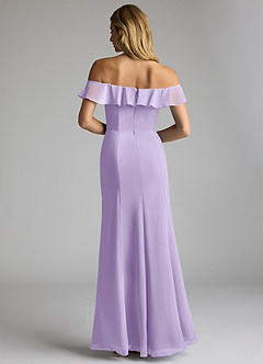 Azazie Sophie Bridesmaid Dresses Lilac A-Line Off the Shoulder Chiffon Convertible Dress image5