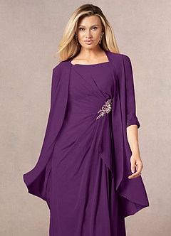 front Azazie Maura Chiffon Wrap