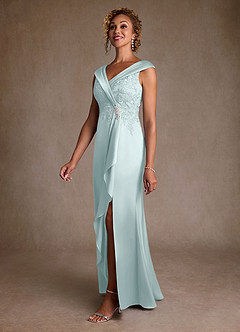 Azazie Santa Monica vestidos de madre de la novia Vestido de Neblina de Encaje de Corte en A image4