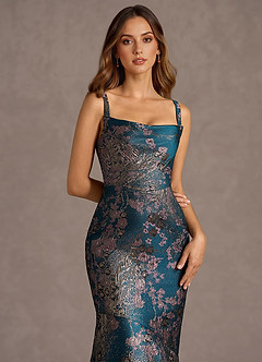 Trinity Teal Floral Maxi Dress image6