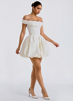 Amonelle Mini Klänning Grädde image5