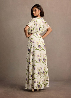 Robe Longue Tulipe Multi Impression Mara image3