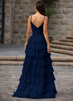 Floralace Armada Vestido de fiesta de corte A con volantes image3