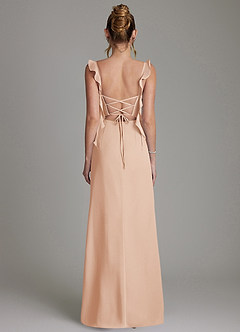 Azazie Jessamine Bridesmaid Dresses English Rose Mermaid Corset Chiffon Dress image7