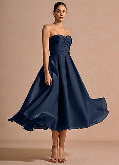 Anna Navy Midi Dress image3
