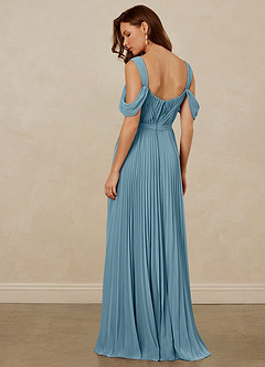 Christian Siriano Bridal for Azazie 1013 Bridesmaid Dresses Moody Blue A-Line Off the Shoulder Chiffon Dress image4