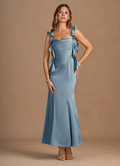 Robe Longue Poudre Bleue Lilibet image3