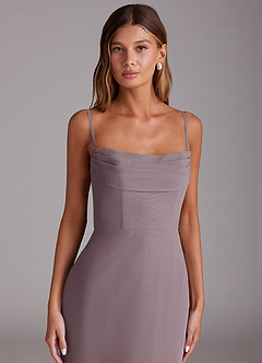 Azazie Saige Bridesmaid Dresses Dusk A-Line Off the Shoulder Chiffon Convertible Dress image2