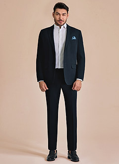 front James Marineblau Anzug