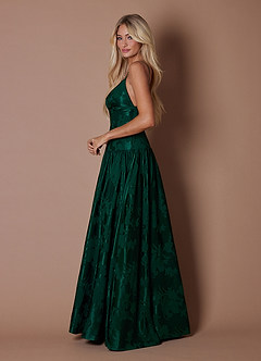 Robe Longue Vert Crépuscule Glen image6